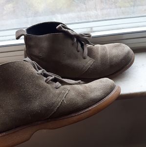 Green Leather Safari Boots